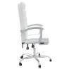 Fauteuil inclinable de bureau Blanc Similicuir 