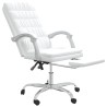 Fauteuil inclinable de bureau Blanc Similicuir 