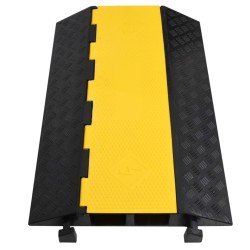 Rampe de protection de câble avec 2 canaux 90 cm caoutchouc 