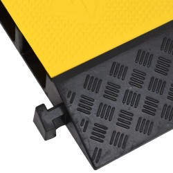 Rampe de protection de câble avec 2 canaux 90 cm caoutchouc 