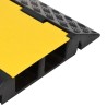 Rampe de protection de câble avec 2 canaux 90 cm caoutchouc 