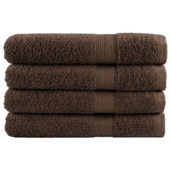 Serviettes de sauna de qualité supérieure SOLUND 4 pcs marron 