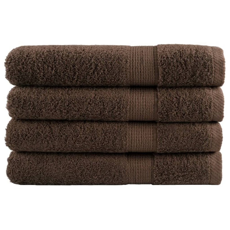Serviettes de sauna de qualité supérieure SOLUND 4 pcs marron 