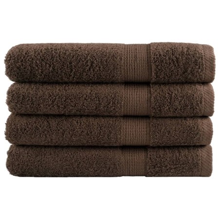 Serviettes de sauna de qualité supérieure SOLUND 4 pcs marron 
