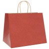 Sacs en papier 50 pcs avec poignées rouge 32x22x24 cm 
