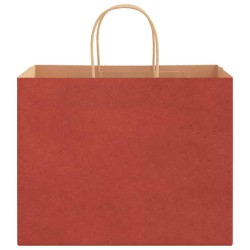 Sacs en papier 50 pcs avec poignées rouge 32x22x24 cm 
