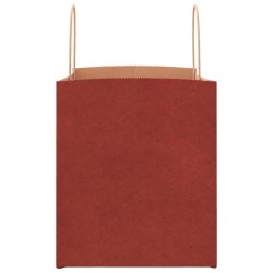 Sacs en papier 50 pcs avec poignées rouge 32x22x24 cm 