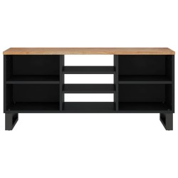 Meuble TV 100x33x46 cm bois d'acacia solide et d'ingénierie 