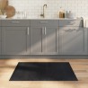 Tapis rectangulaire noir 80x100 cm bambou 