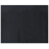 Tapis rectangulaire noir 80x100 cm bambou 