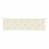 Coussin de banc de jardin crème 180x50x7 cm tissu oxford 