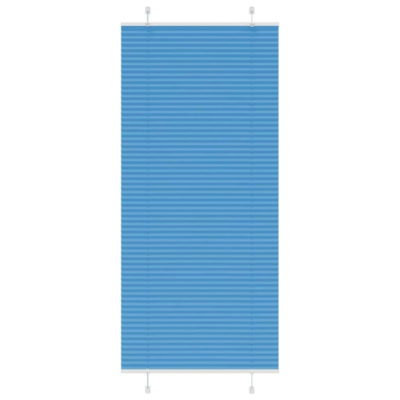 Store plissé bleu 90x200 cm largeur du tissu 89,4 cm polyester 