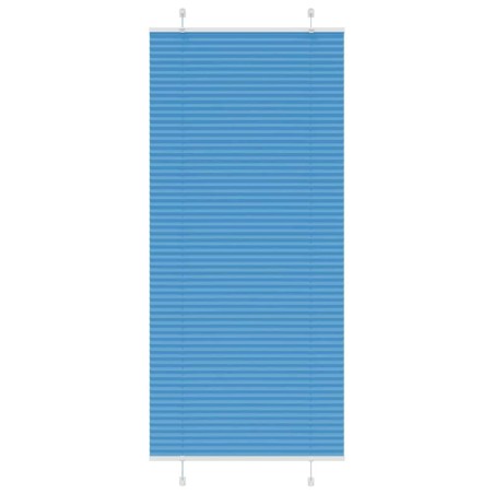 Store plissé bleu 90x200 cm largeur du tissu 89,4 cm polyester 