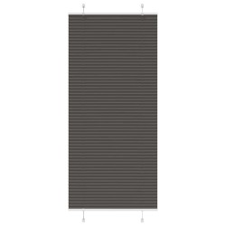 Store plissé noir 90x200 cm largeur du tissu 89,4 cm polyester 