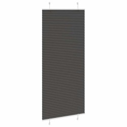Store plissé noir 90x200 cm largeur du tissu 89,4 cm polyester 