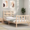 Cadre de lit sans matelas bois de pin massif 