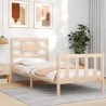 Cadre de lit sans matelas bois de pin massif 