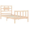 Cadre de lit sans matelas bois de pin massif 