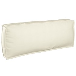 Ensemble de coussins de palette 3 pièces Crème en tissu Oxford 