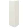 Jardinières 2 pcs blanc triangulaire 30x26x75 cm acier 