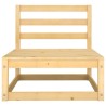 Salon de jardin 7 pcs bois de pin massif 