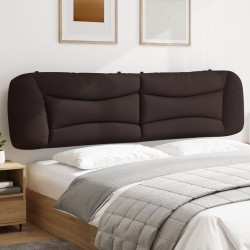 Coussin de tête de lit marron foncé 200 cm tissu 