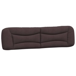 Coussin de tête de lit marron foncé 200 cm tissu 