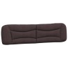 Coussin de tête de lit marron foncé 200 cm tissu 