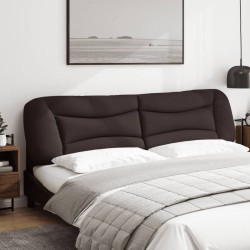Coussin de tête de lit marron foncé 200 cm tissu 