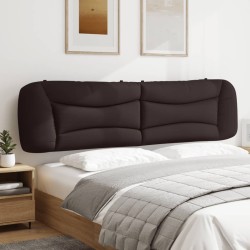 Coussin de tête de lit marron foncé 200 cm tissu 