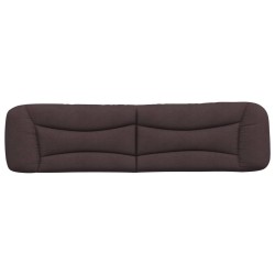 Coussin de tête de lit marron foncé 200 cm tissu 