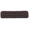 Coussin de tête de lit marron foncé 200 cm tissu 
