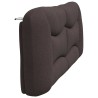 Coussin de tête de lit marron foncé 200 cm tissu 