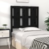 Tête de lit Noir 80,5x4x100 cm Bois massif de pin 