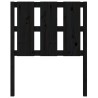 Tête de lit Noir 80,5x4x100 cm Bois massif de pin 