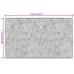 Tapis lavable multicolore 120x170 cm antidérapant 