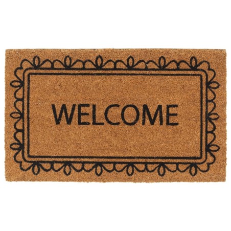 Tapis de porte naturel 45x75 cm fibre de coco touffeté 