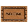 Tapis de porte naturel 45x75 cm fibre de coco touffeté 