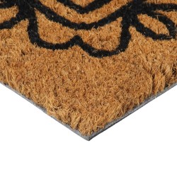 Tapis de porte naturel 45x75 cm fibre de coco touffeté 