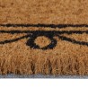 Tapis de porte naturel 45x75 cm fibre de coco touffeté 