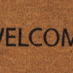 Tapis de porte naturel 45x75 cm fibre de coco touffeté 