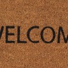 Tapis de porte naturel 45x75 cm fibre de coco touffeté 