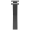 Pieds de table basse en forme de X, 2 pièces, anthracite, 50 x (42-43) cm, acier 