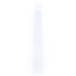 Guirlande de sapin de Noël 320 LED blanc froid 375 cm 