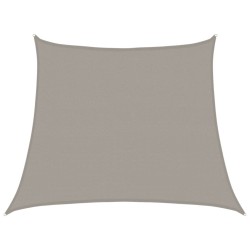 Voile d'ombrage 160 g/m² trapèze gris clair 3/4x3 m PEHD 