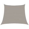 Voile d'ombrage 160 g/m² trapèze gris clair 3/4x3 m PEHD 