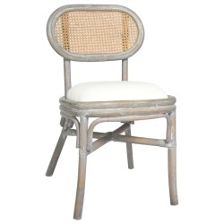 Chaises à manger lot de 4 gris Lin 