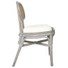 Chaises à manger lot de 4 gris Lin 