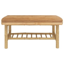 Table basse de jardin 90x55x37 cm bambou 