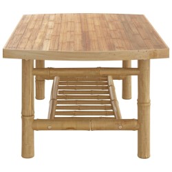 Table basse de jardin 90x55x37 cm bambou 